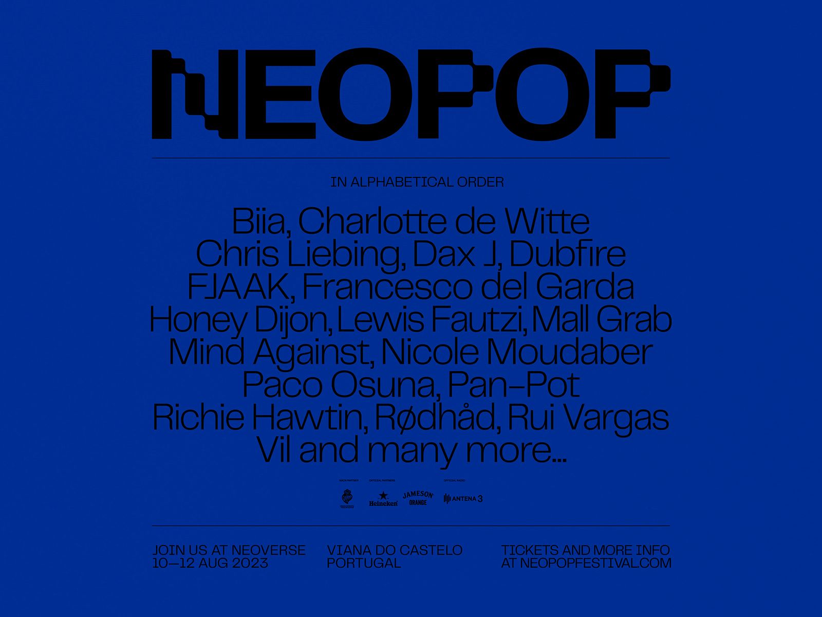 NEOPOP FESTIVAL announces its first artists for 2023 edition