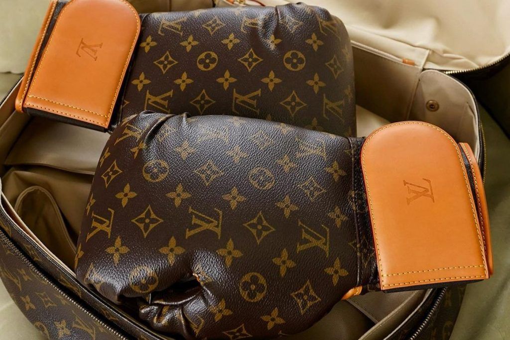 Exclusive Louis Vuitton boxing gloves by Karl Lagerfeld for sale ...