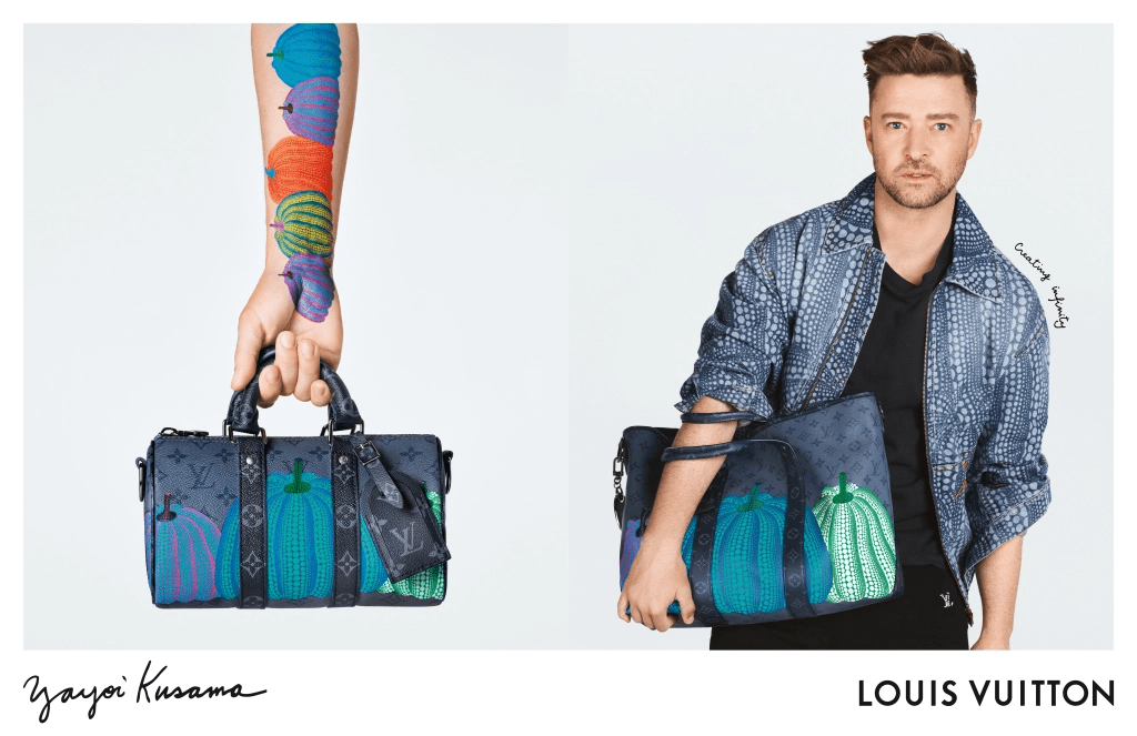 Justin Timberlake and Léa Seydoux are among the stars of the latest Louis  Vuitton x Yayoi Kusama campaign - HIGHXTAR.