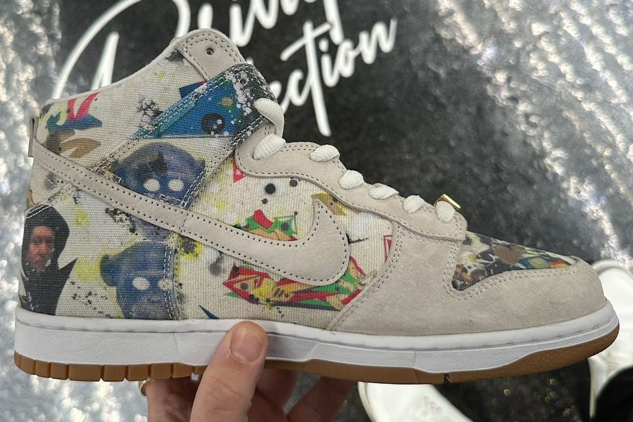 First images of the Supreme x Nike SB Dunk High Rammellzee are