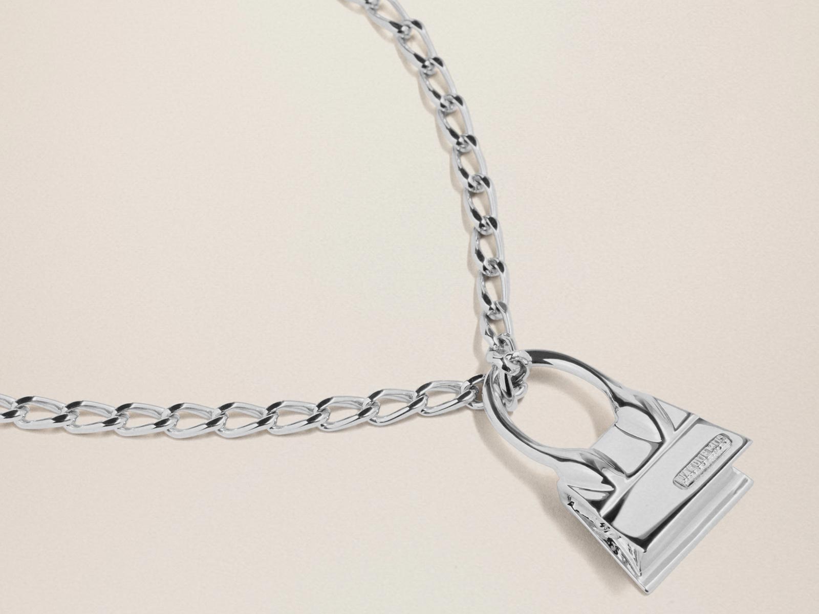 The iconic Le Chiquito by Jacquemus is reinvented in the form of a necklace