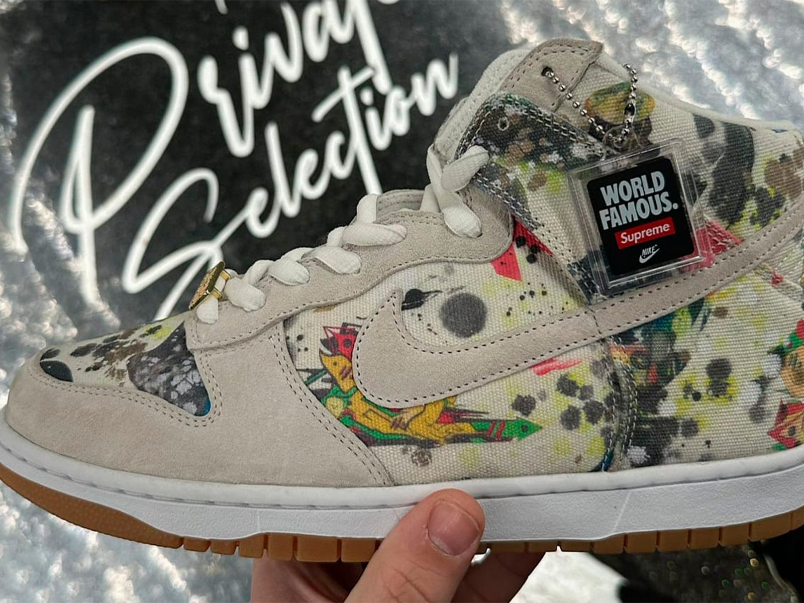 First images of the Supreme x Nike SB Dunk High Rammellzee are leaked