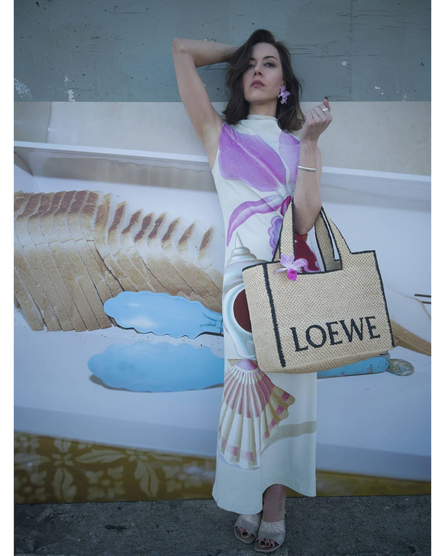 Loewe Womens Straw Bags 2022 Ss, Blue