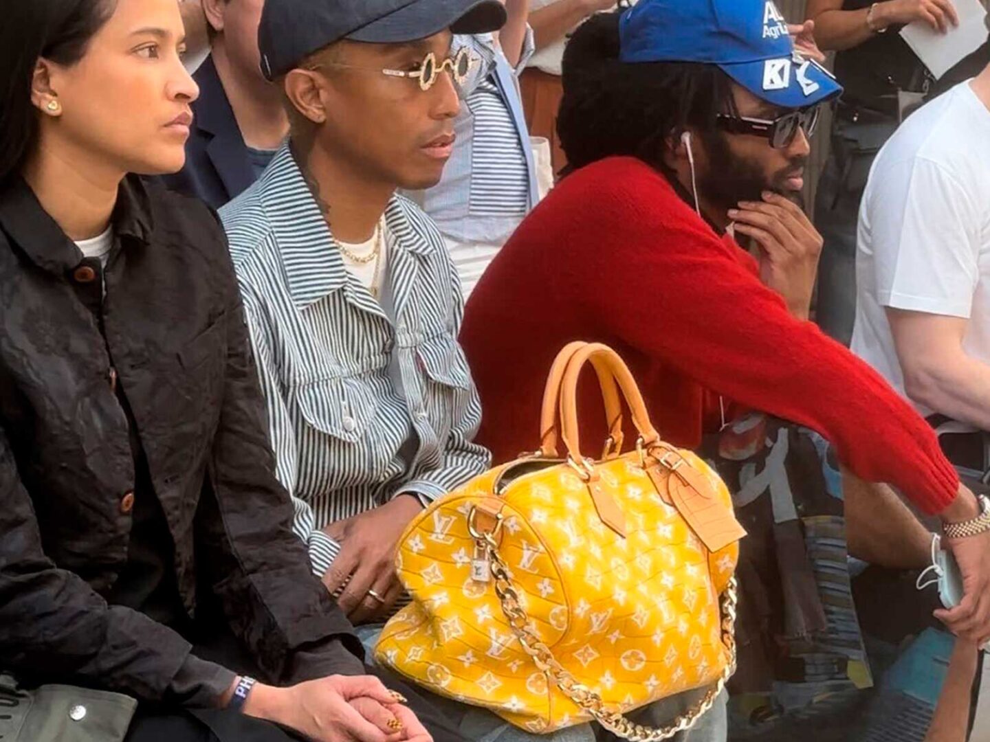 Así es el bolso Louis Vuitton de un millón de euros que ha llevado Pharrell en París