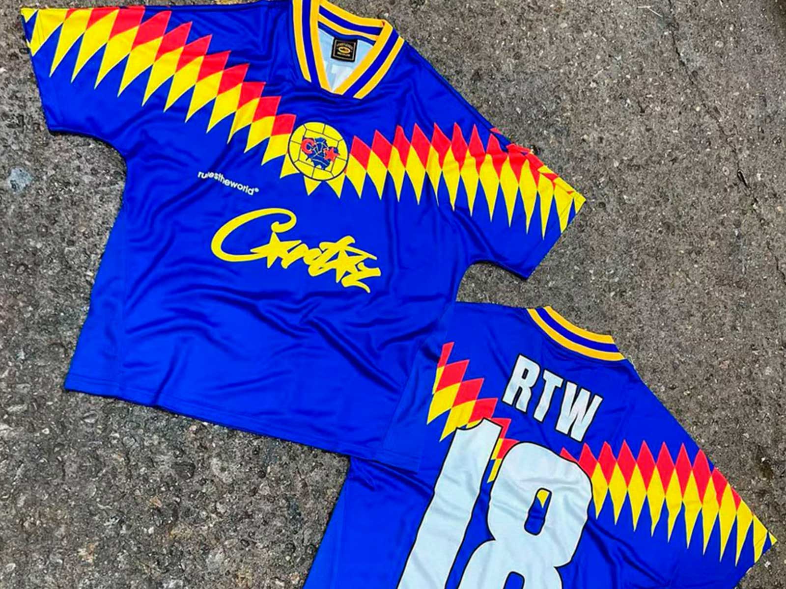 Corteiz Club RTW Football Jersey Blue