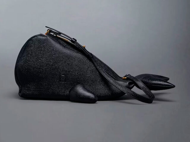 This is Thom Browne’s whale bag