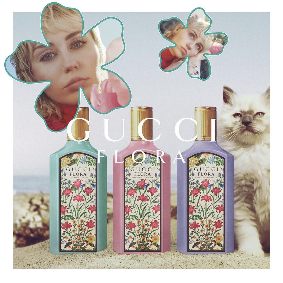 Miley Cyrus is the face of the new fragrance from Gucci Beauty - HIGHXTAR.