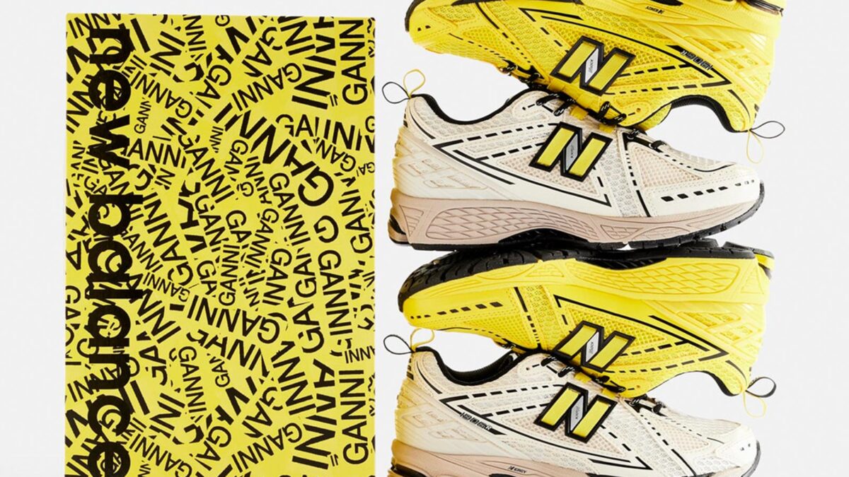 Blazing Yellow GANNI x New Balance 1906R Sneakers