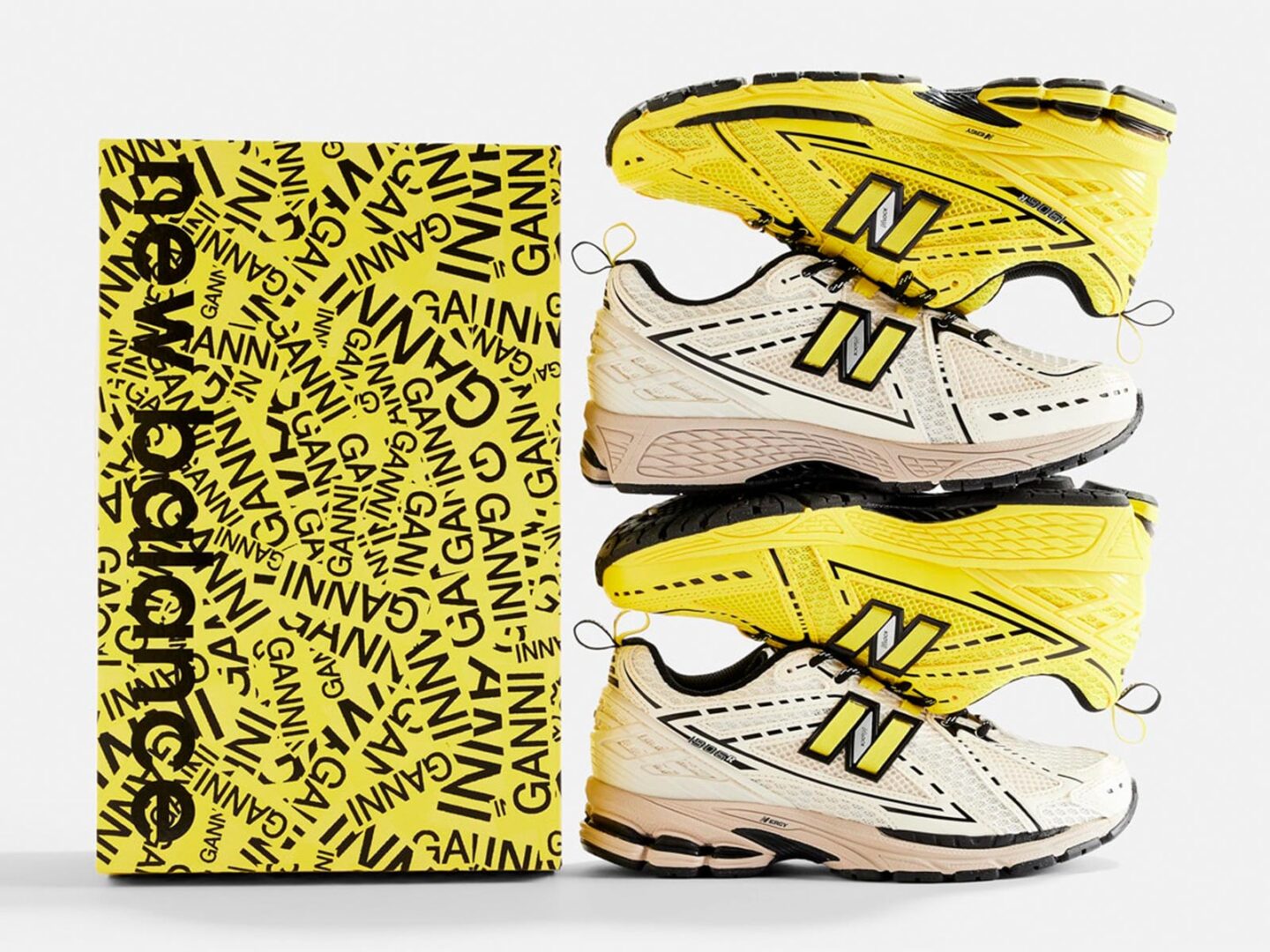 All the details about the collaboration between GANNI and New Balance
