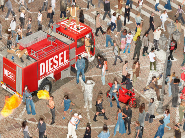 Diesel FW23 campaign is a game in the heart of Italy