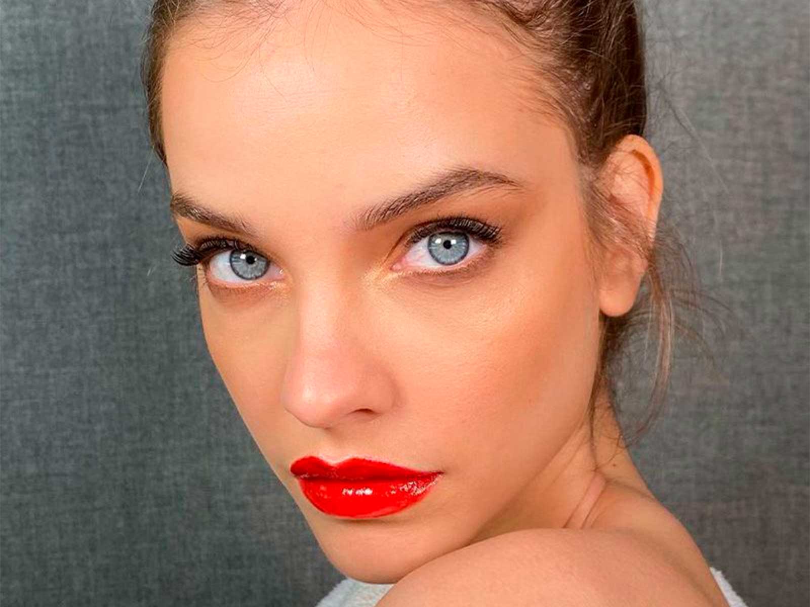 Red lipstick. Louis Vuitton. Makeup art