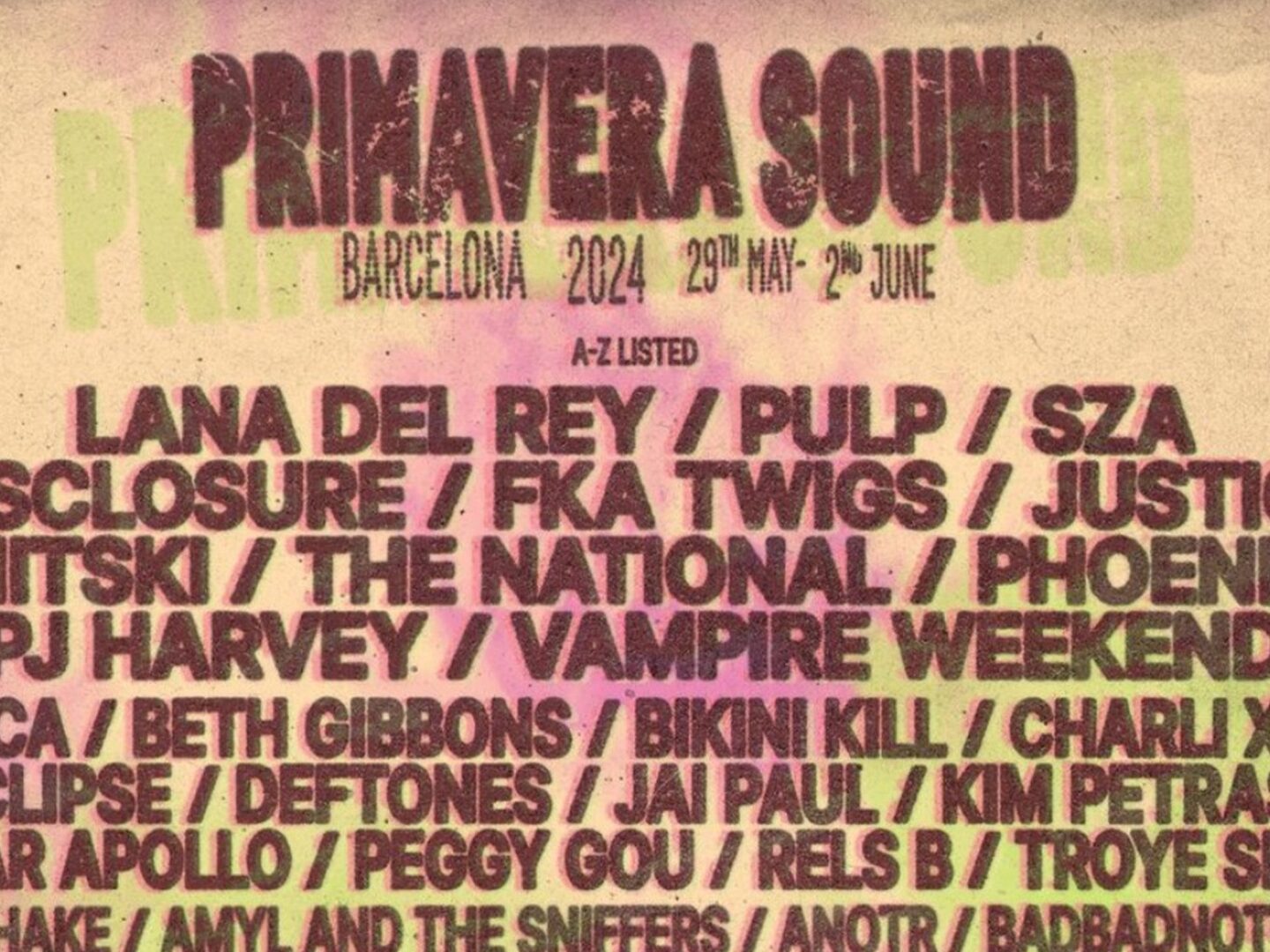 Primavera Sound 2024 unveils its full line-up
