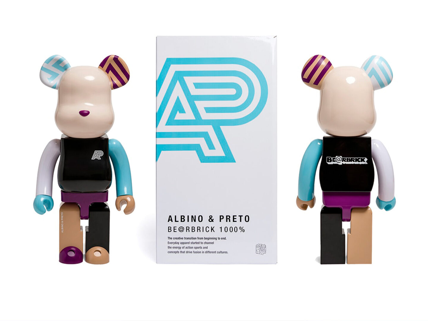 Albino & Preto and Medicom Toy reconnect to launch their BE@RBRICK 1000%