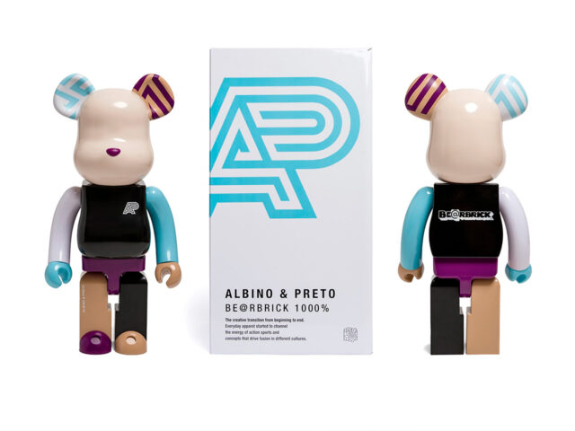 Albino & Preto y Medicom Toy conectan de nuevo para lanzar su BE@RBRICK 1000%