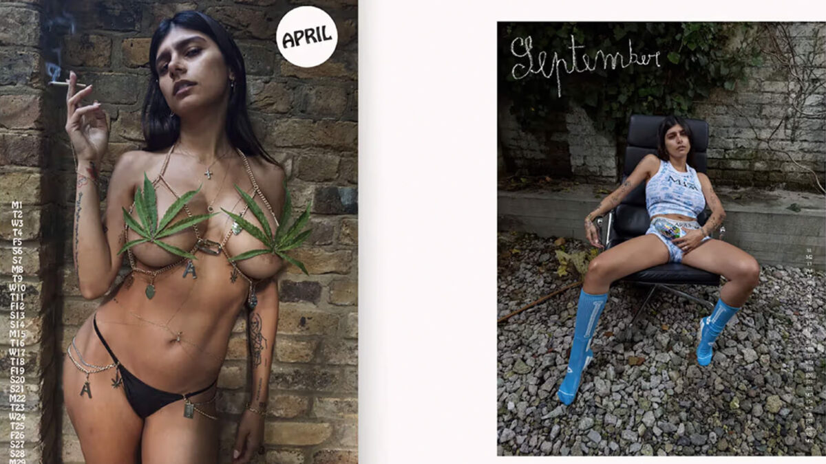 Mia Khalifa y Aries crean el calendario perfecto para 2024 - HIGHXTAR.