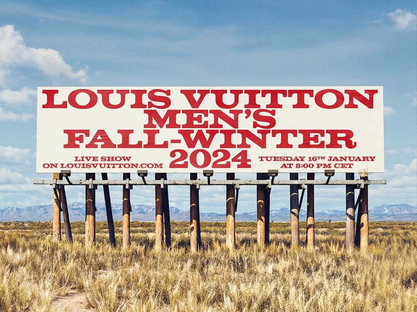 Follow the Louis Vuitton Men's FW24 fashion show live - HIGHXTAR.