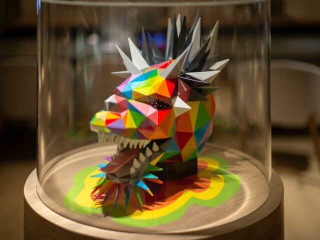 Okuda San Miguel celebrates the Chinese New Year of the Dragon