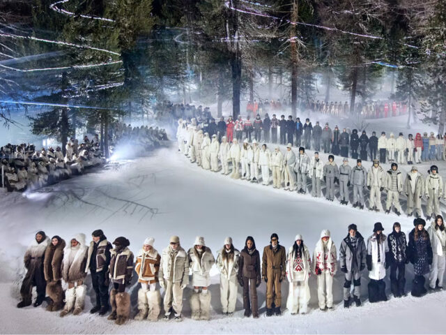 Moncler presents ‘Grenoble’ in a dreamlike snowy forest