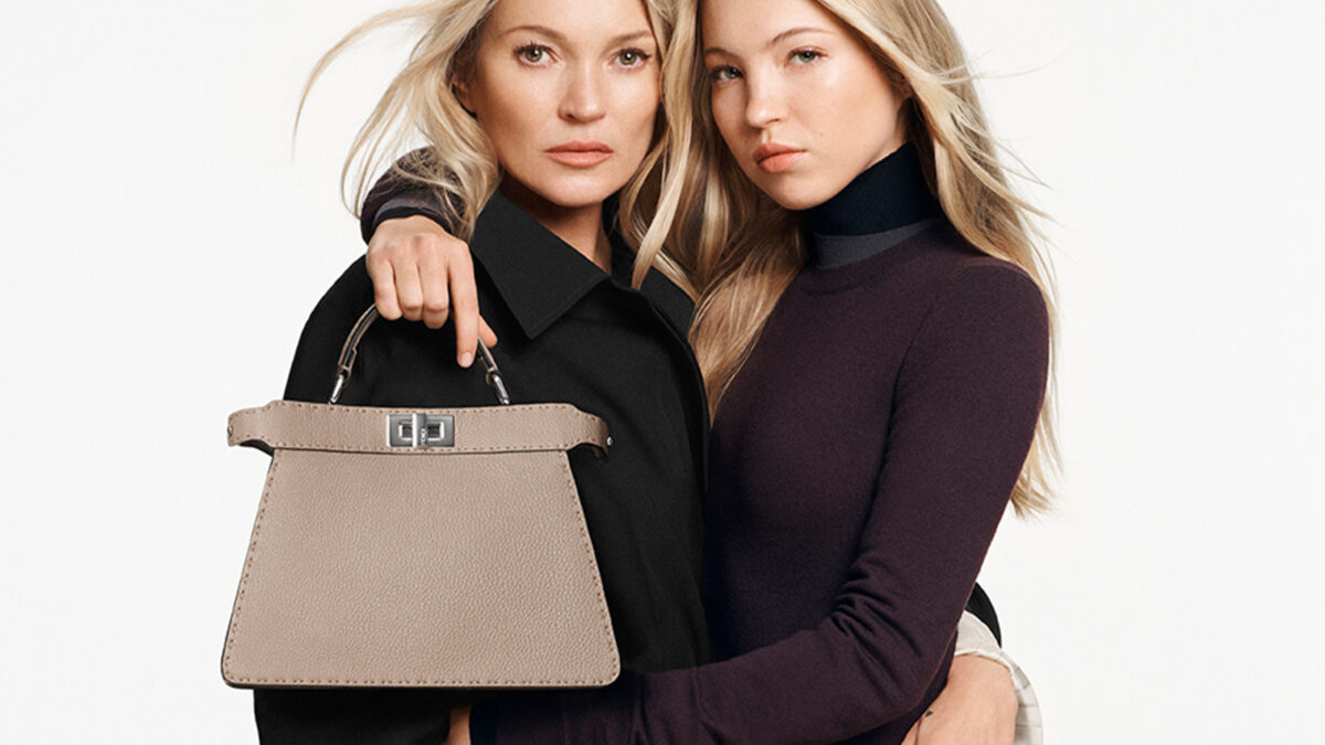 Kate Moss and daughter Lila star in Fendi Peekaboo latest campaign ...