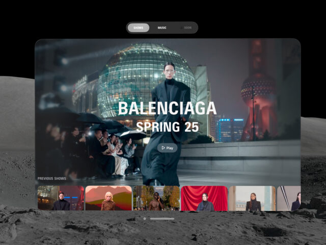 Balenciaga lanza una experiencia inmersiva junto a Apple Vision Pro