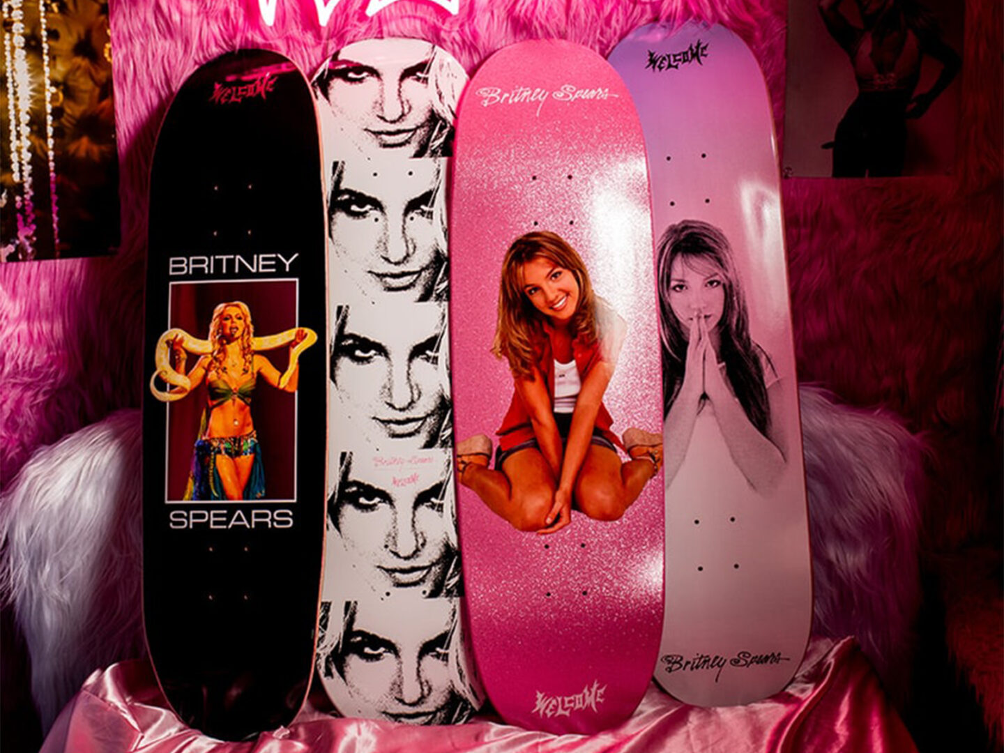 Britney Spears x Welcome Skateboards: Una colaboración icónica