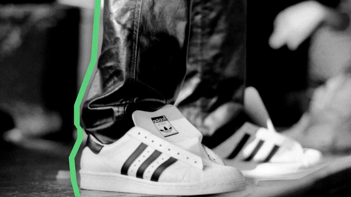 adidas gazelle silver green womens adidas Superstar ADV - White/Black/White main image 1