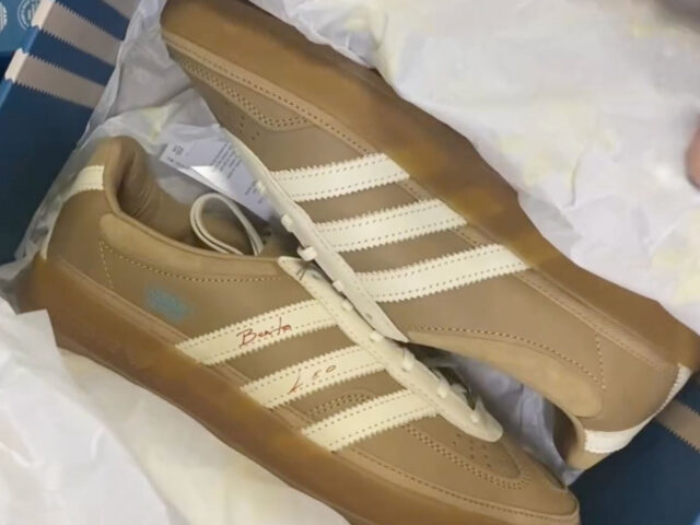 First details of the adidas Gazelle Indoor from Bad Bunny and Leo Messi