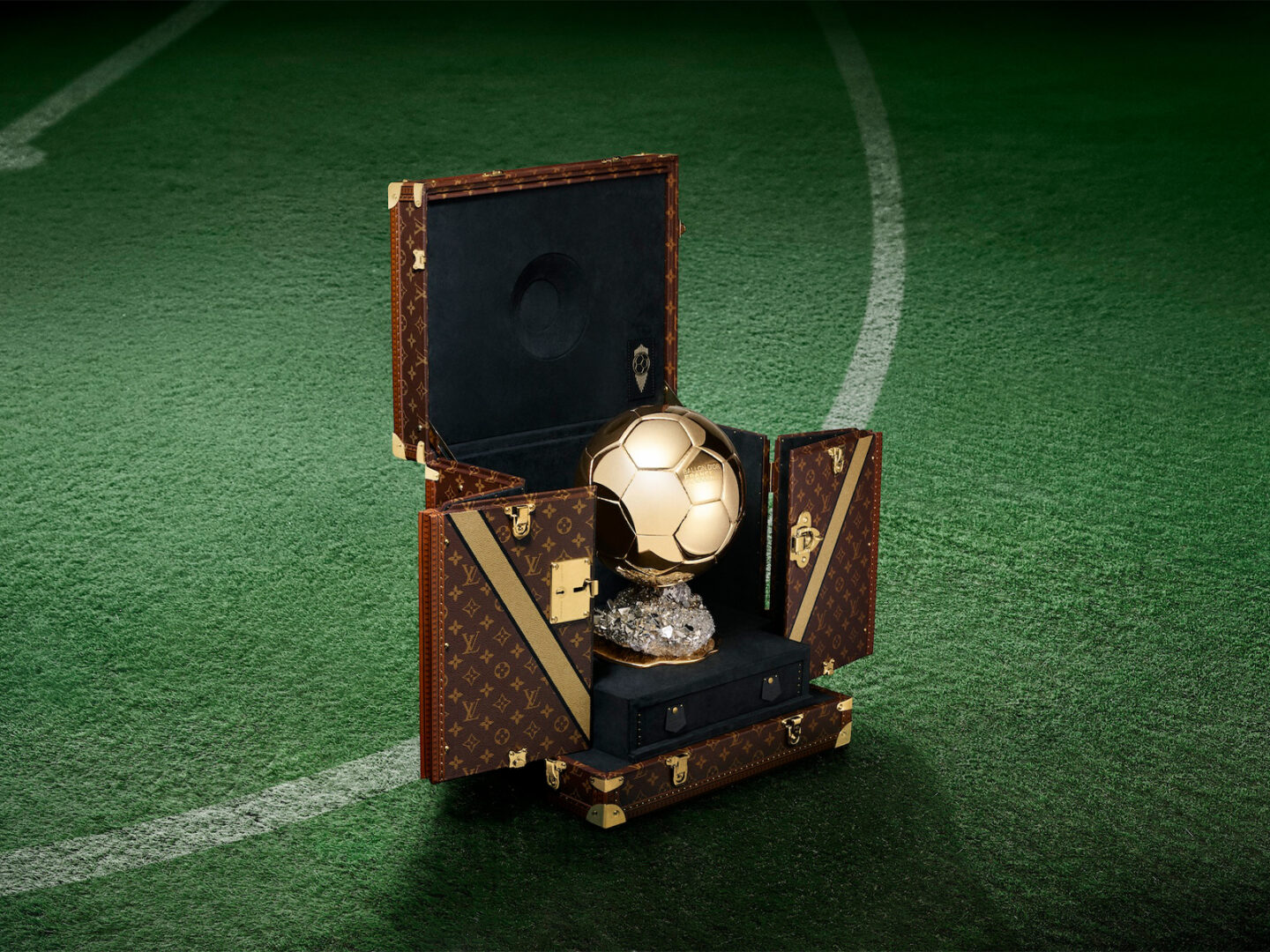 Ballon d’Or travels in Louis Vuitton