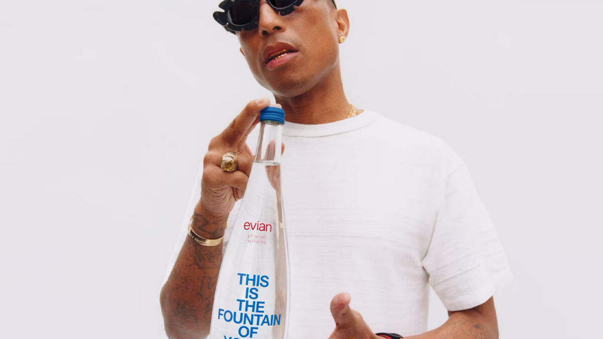 Pharrell Williams and evian delight with a unique and limited edition ...