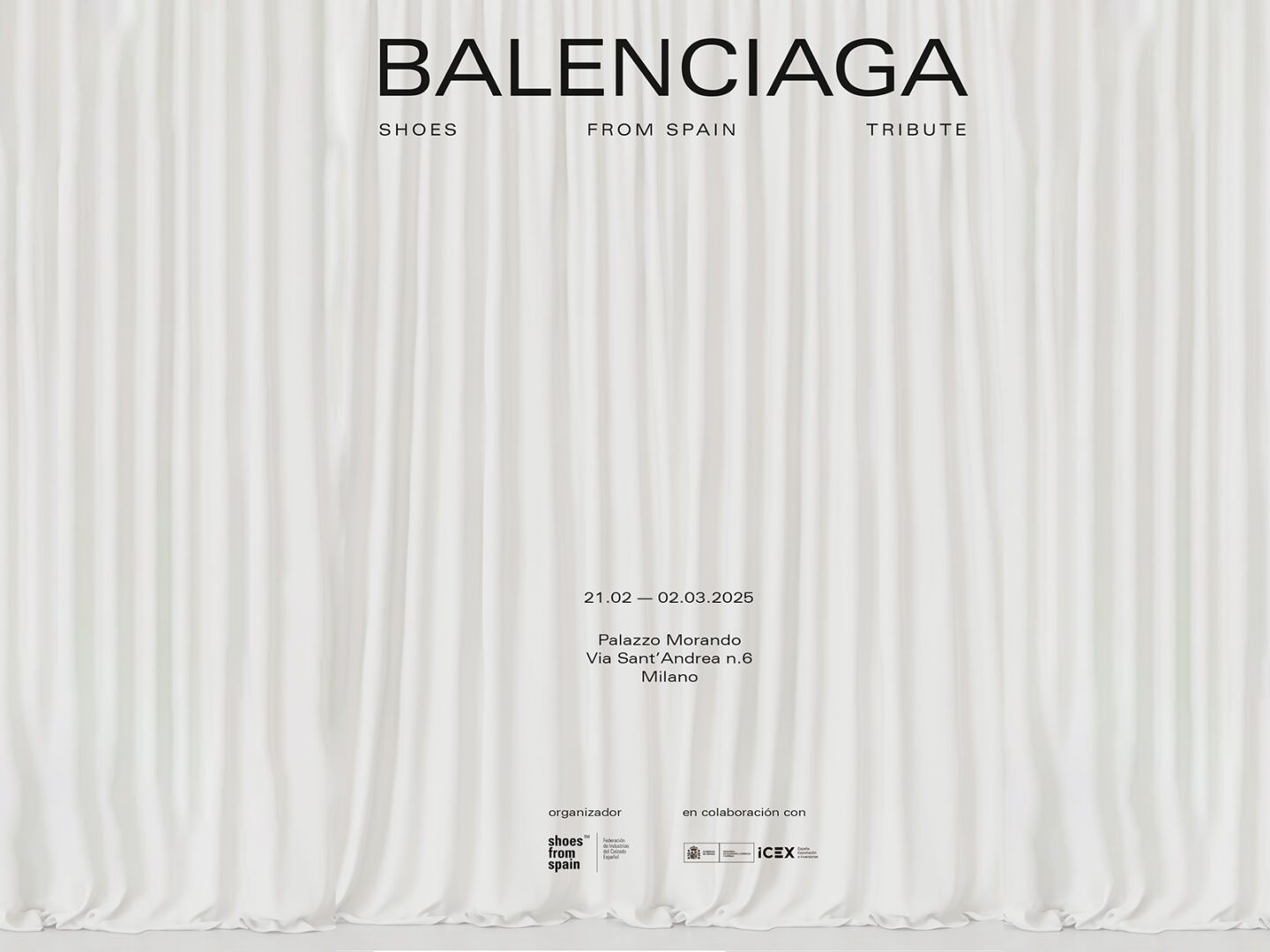 ICEX and FICE present ‘BALENCIAGA | Shoes from Spain Tribute’, a Spanish footwear tribute to the master of haute couture