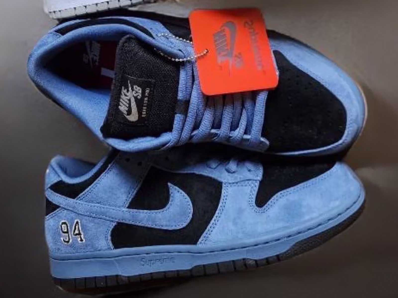 The Supreme x Nike SB Dunk Low arrives in 'Ocean Fog' tone - HIGHXTAR.