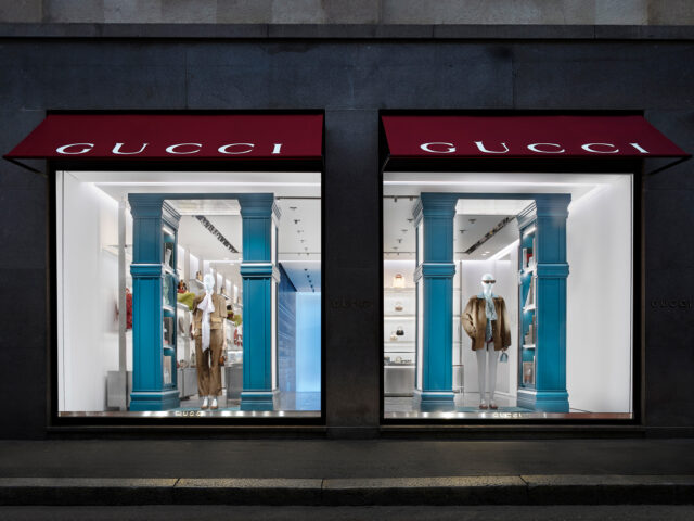 Gucci inaugurates new window display concept