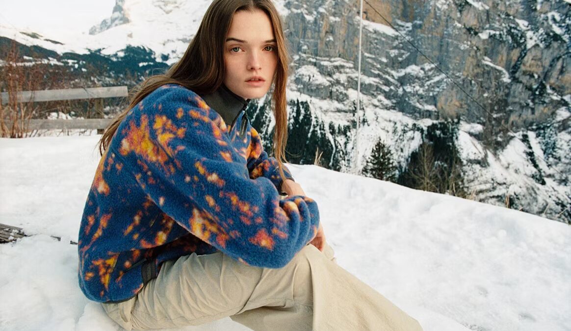 ZARA ウインタージャケット SKI COLLECTION キルティングライトジャケット - ブラック