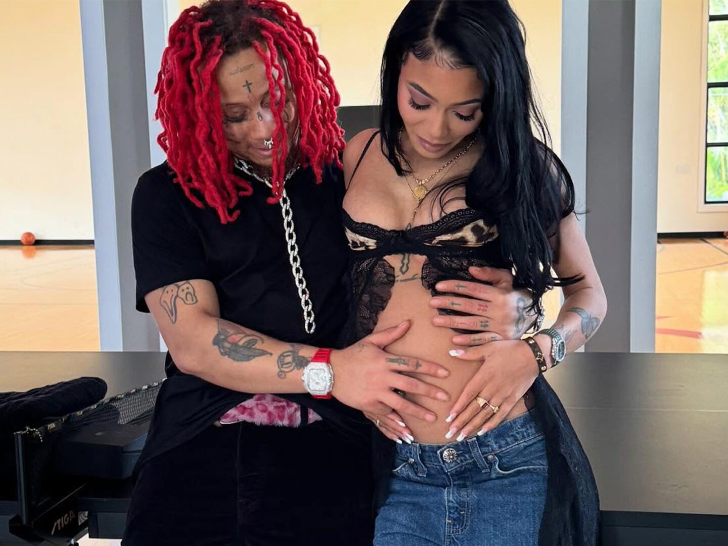 Coi Leray y Trippie Redd esperan a su primer hijo