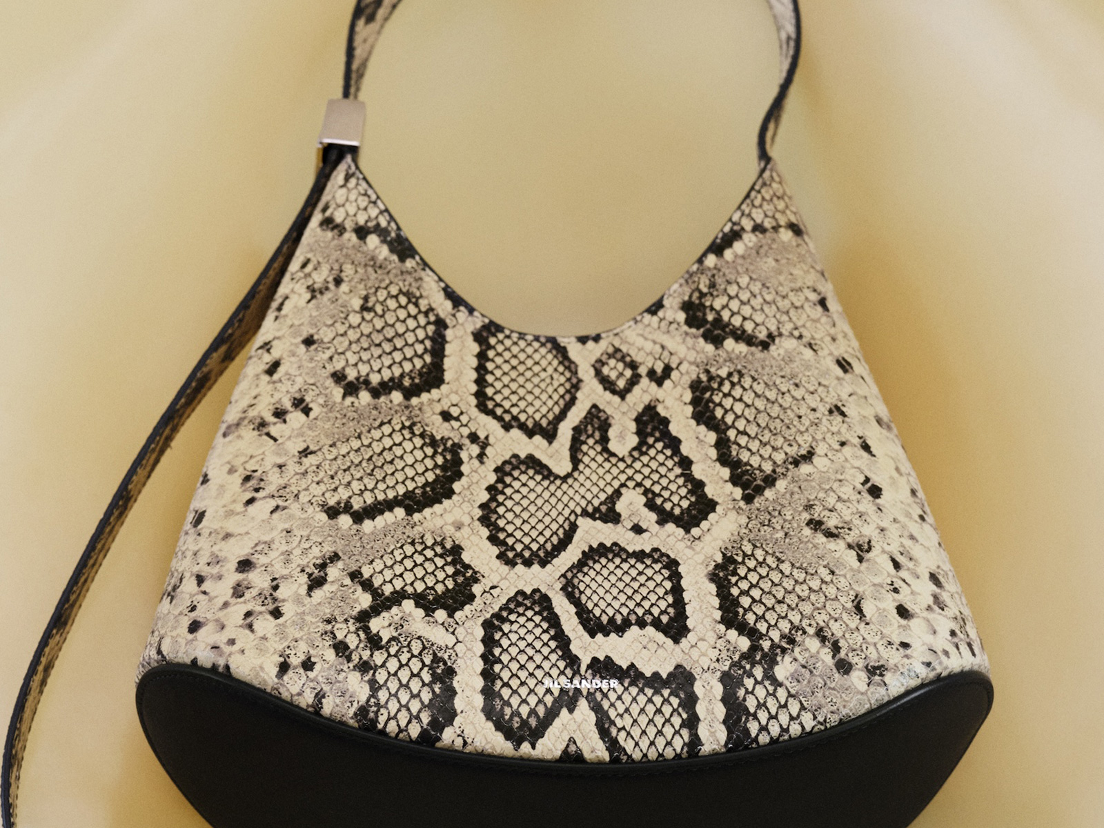 【関税＆送料込み】Jil Sander Eldorado Bag In Python-Print Jil Sander Eldorado Small Python-Embossed Leather Hobo Bag
