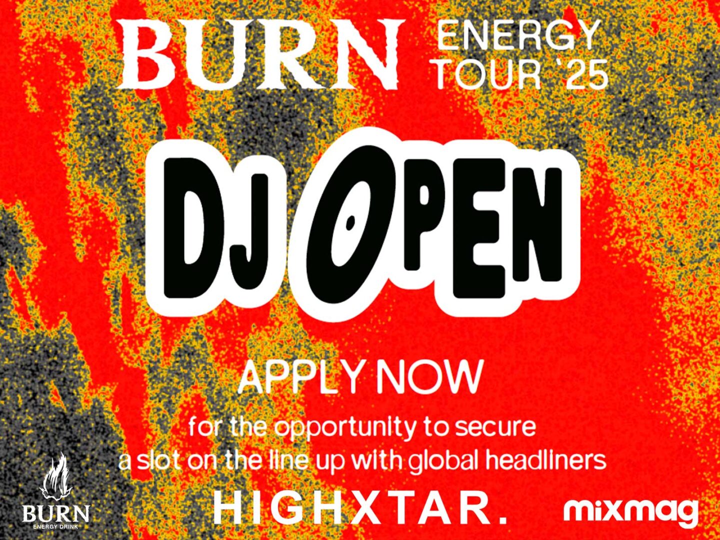HIGHXTAR y Burn unen fuerzas para encontrar al próximo DJ del Burn Energy Tour Valencia 2025