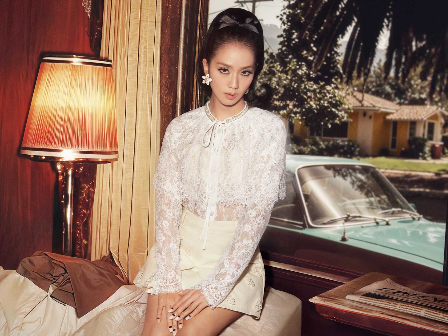 Jisoo transcends time in the new Self-Portrait campaign