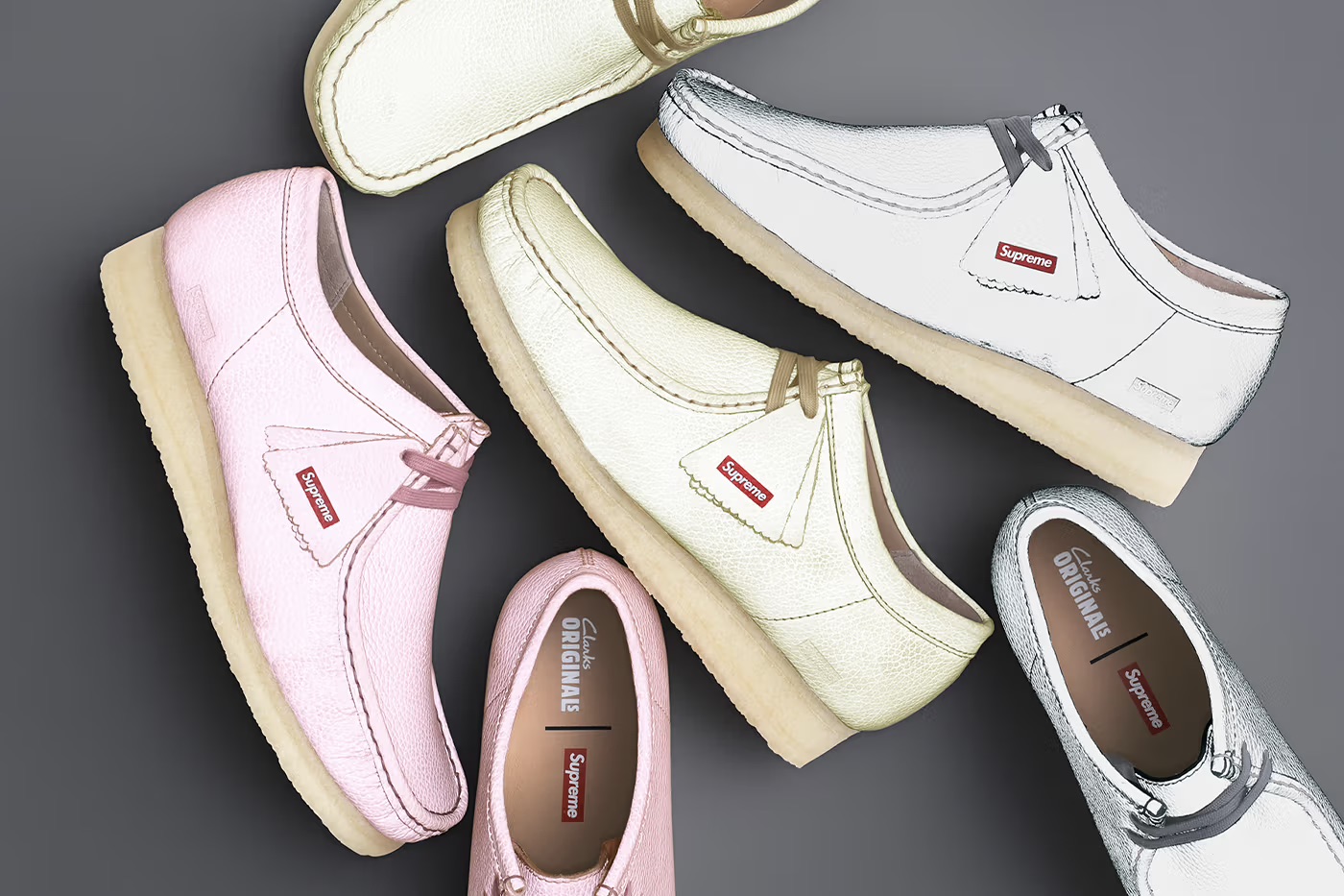 Supreme vuelve a reinterpretar las icónicas Wallabee de Clarks