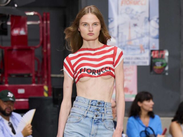 Fiorucci opens an imaginary square where desire and irony redraw the body