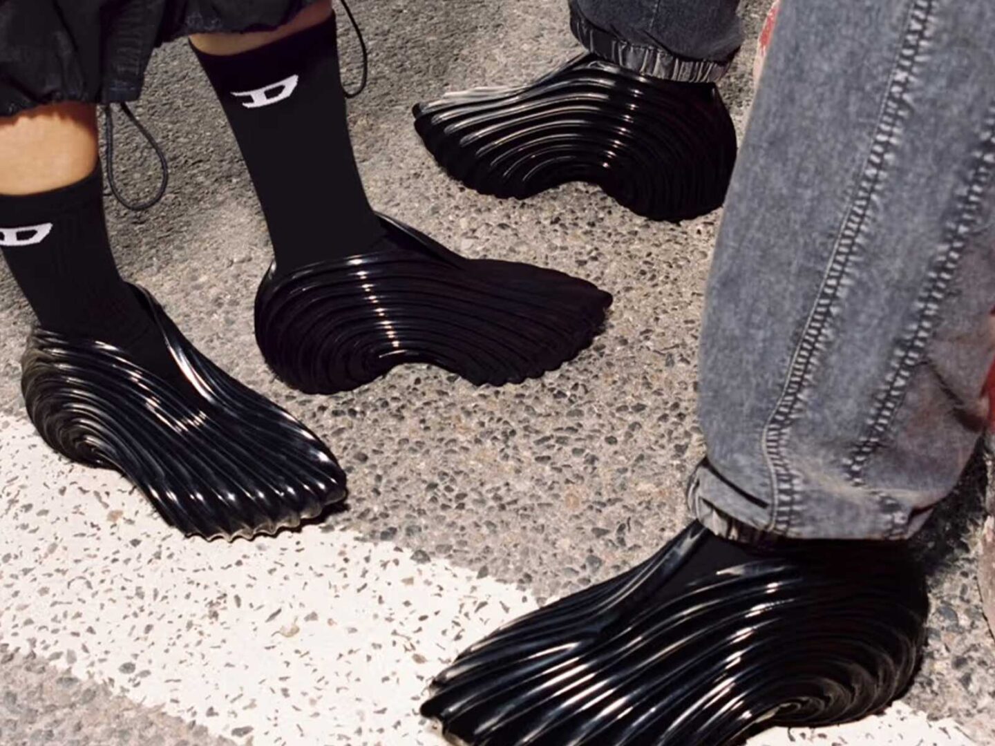 Melissa reinterprets the iconic Diesel ‘D’ monogram