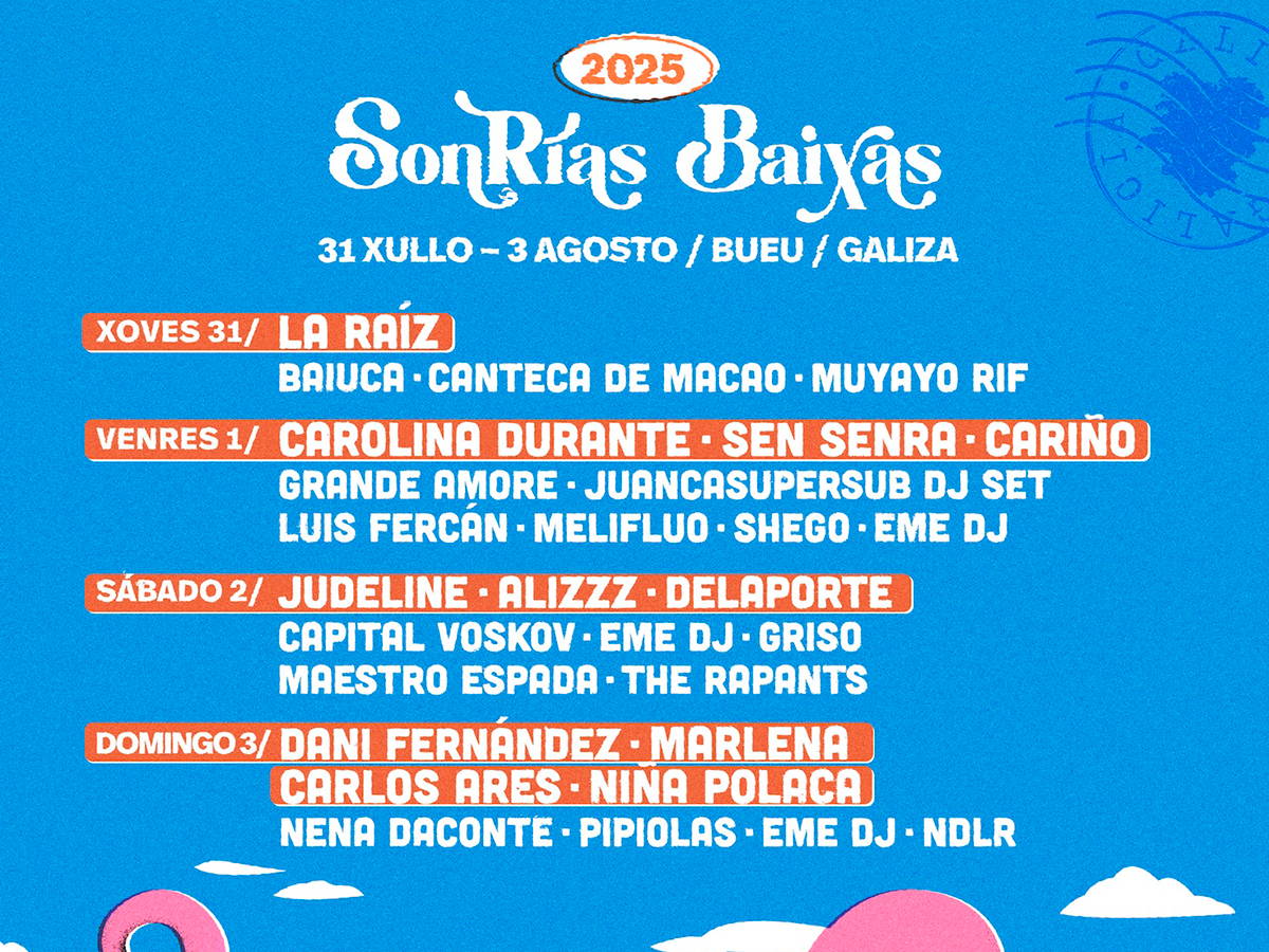 SonRías Baixas 2025 suma una jornada extra y confirma a La Raíz como cabeza de cartel