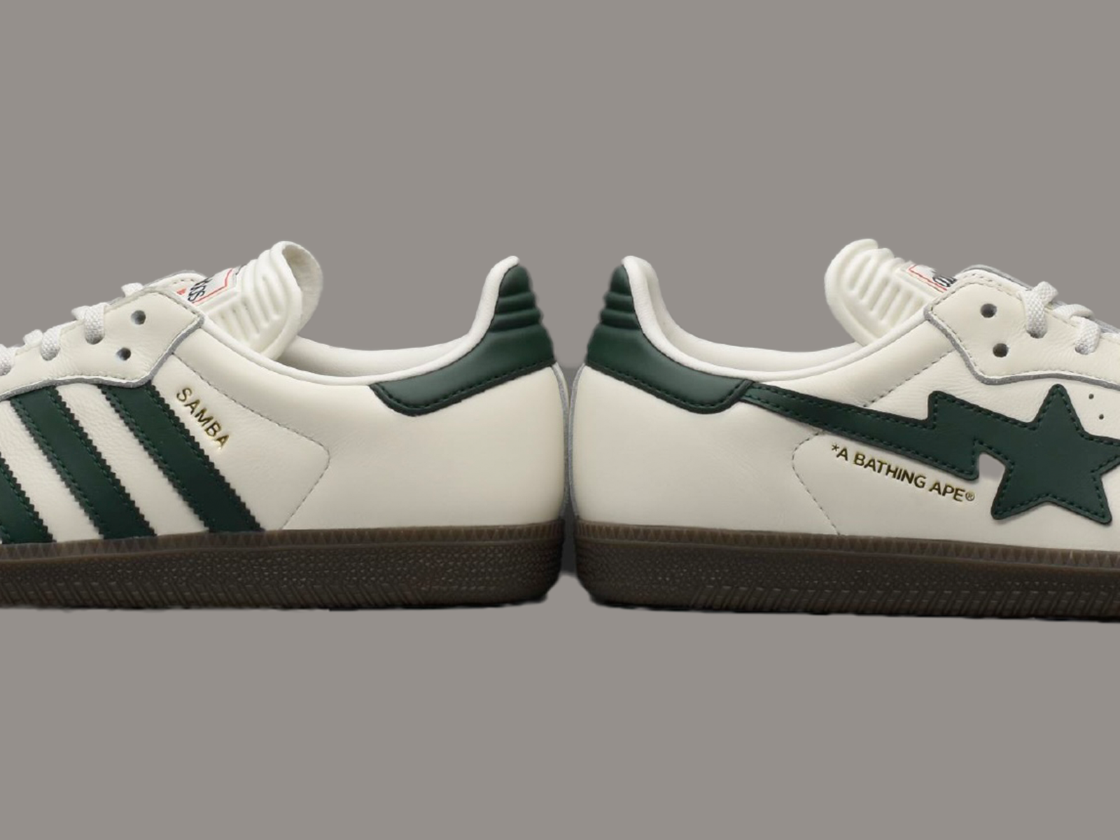 靴 A BATHING APE x adidas Originals Samba adidas x BAPE Samba - Core Black / White / Gum – Kith Canada