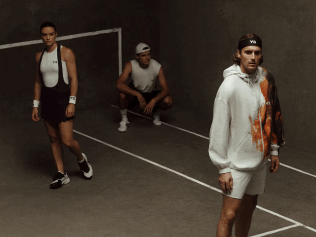 Y-3 reinventa la ropa de tenis con arte japonés