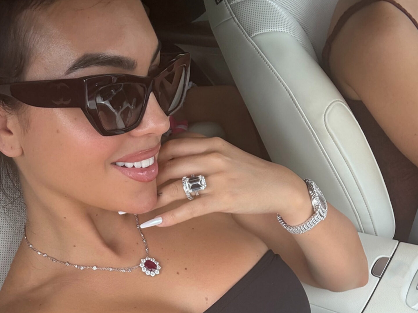 Georgina’s diamonds don’t just adorn her hands: these are her most striking watches