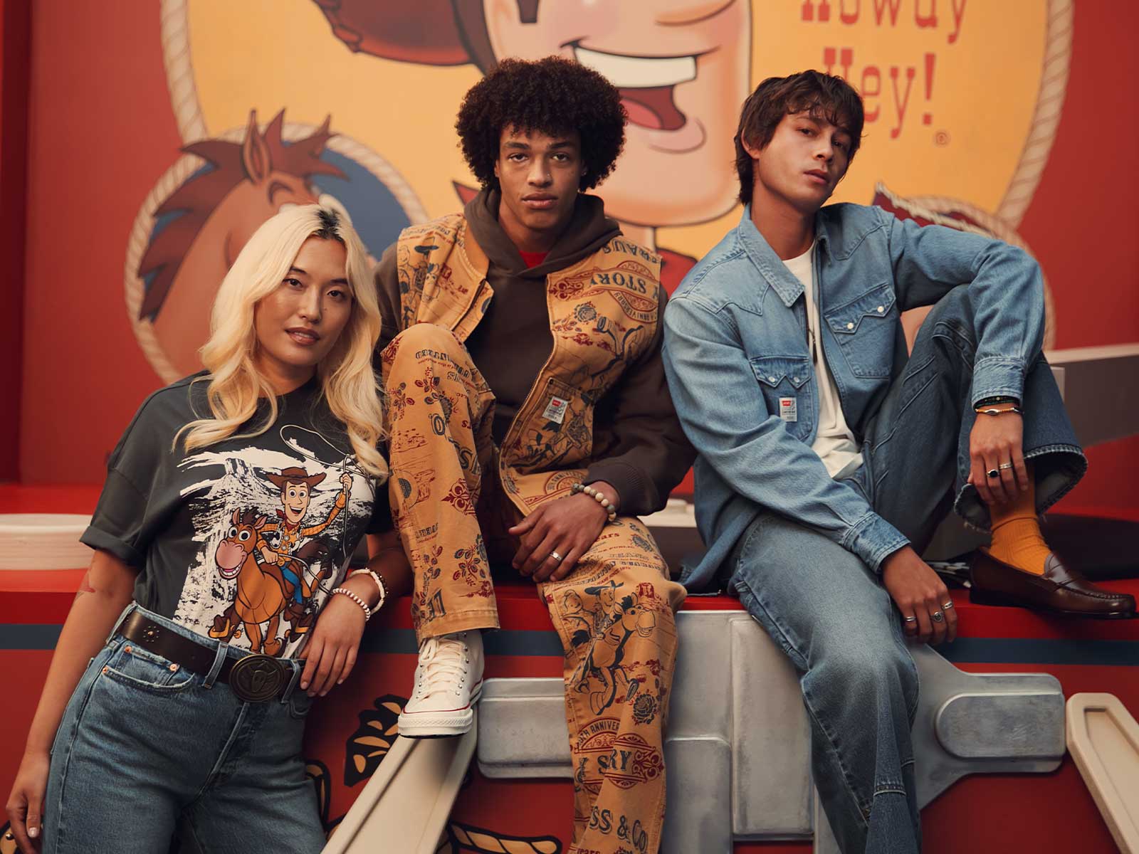 LEVI'S Toy Story Western Flare Jean w三十四 LEVI'S x Toy