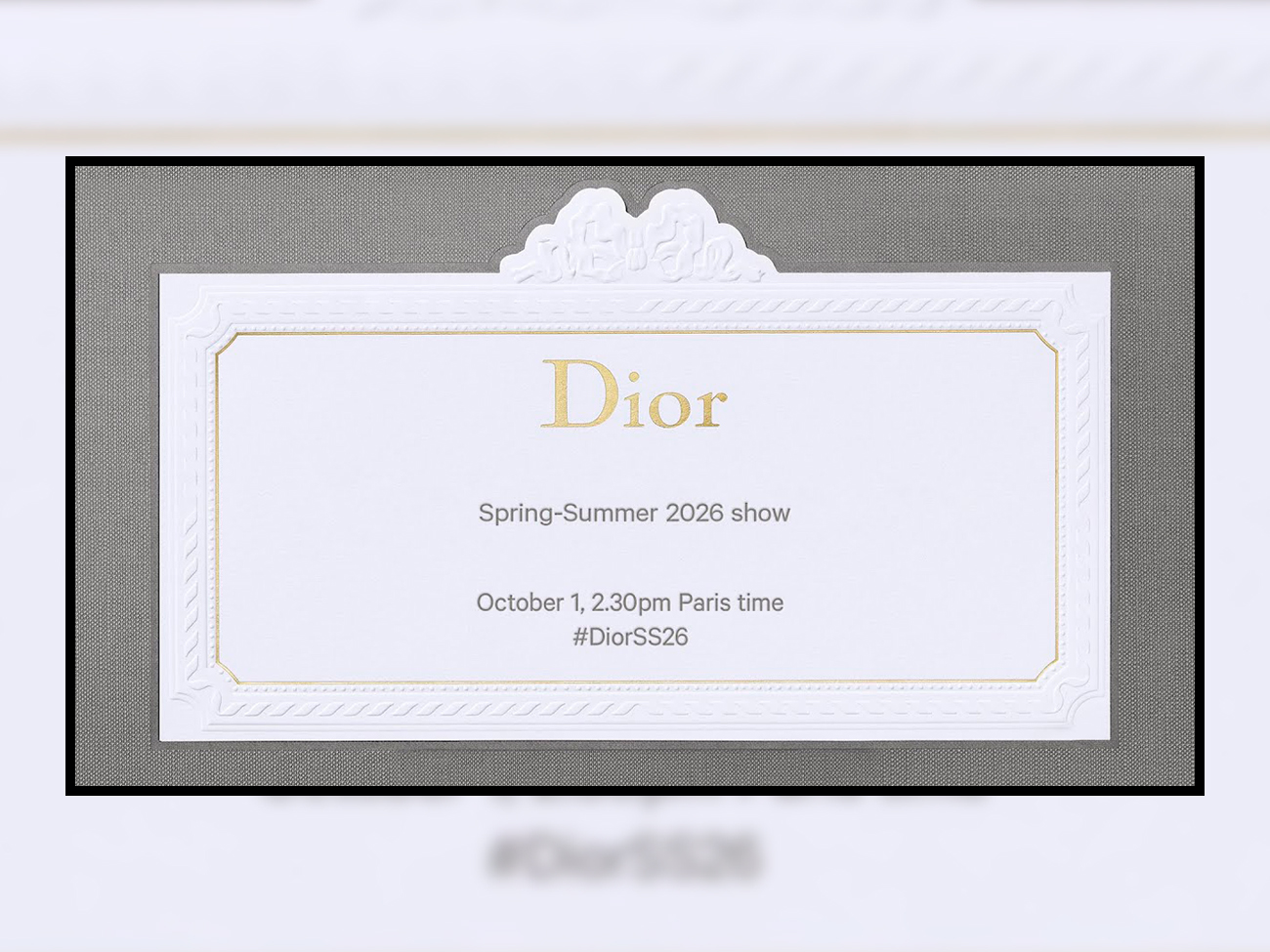 Watch Jonathan Anderson’s Dior Spring/Summer 2026 show live from Paris #PFW