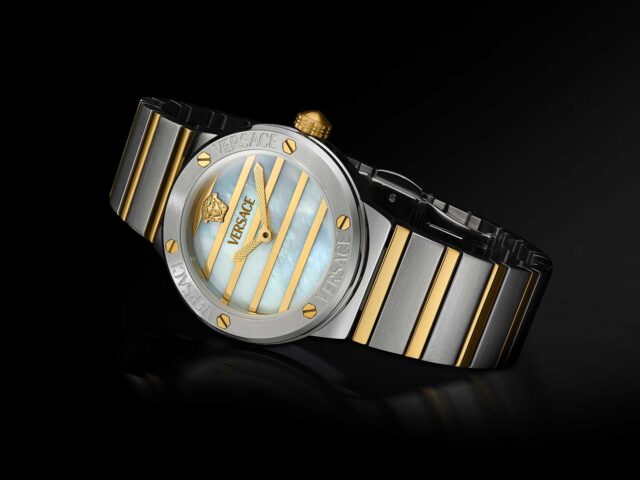 Versace sets the pace for autumn with the new Greca Logo Pearl watch