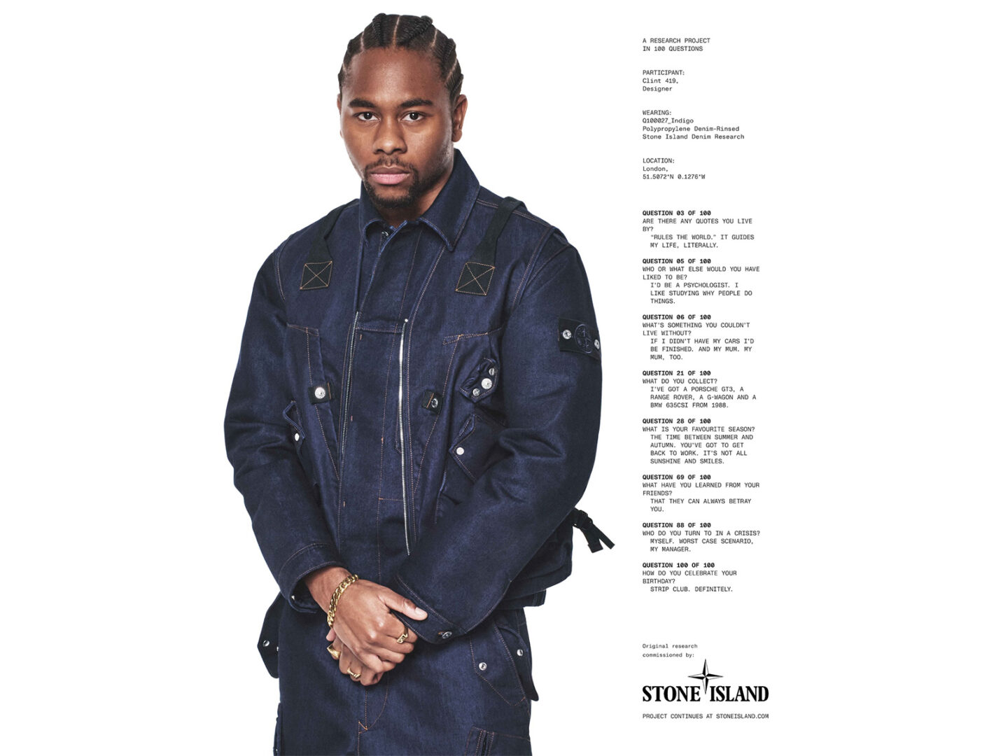 Clint419 se une a Stone Island en ‘DENIM RESEARCH’