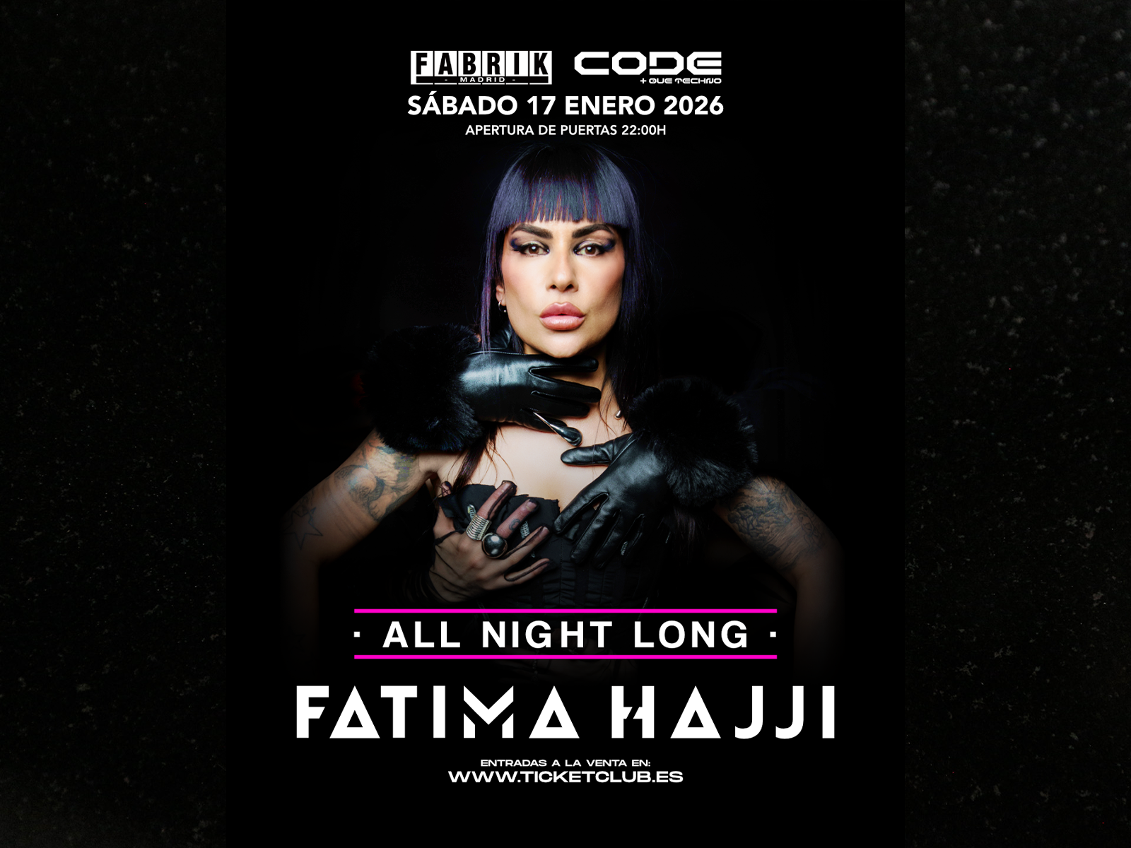 Fatima Hajji will open 2026 with her All Night Long at FABRIK