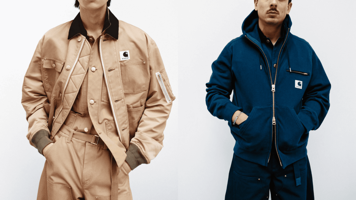 This is the new capsule in which sacai and Carhartt WIP cross